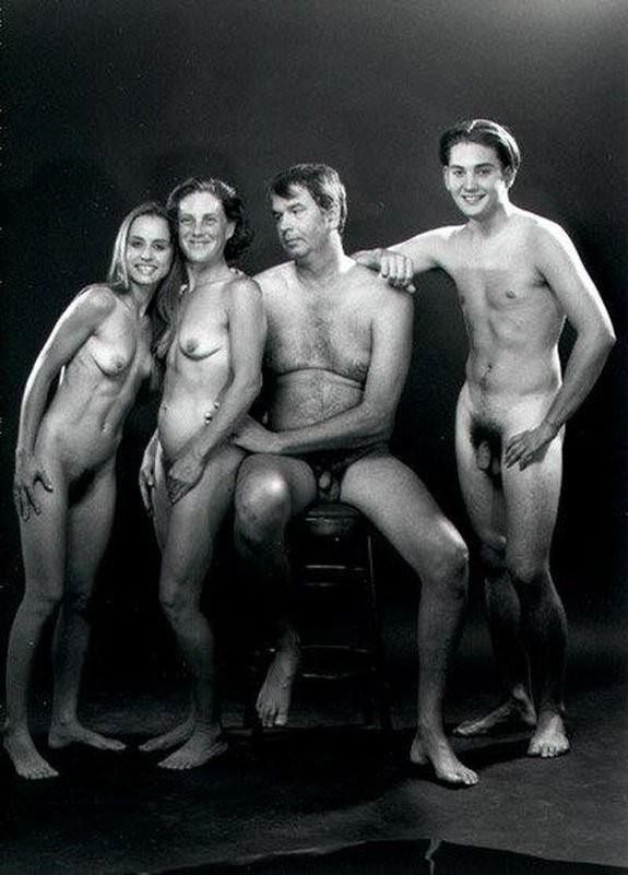 Nude family enema