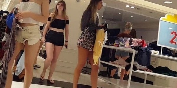 best of Camo girl shopping candid voyeur tiny