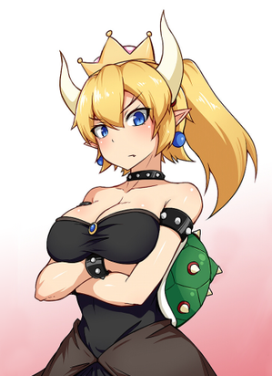 Speed painting bowsette comic page