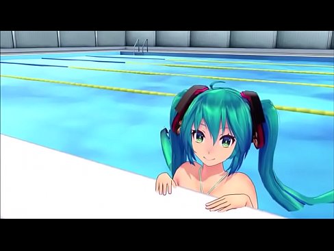 Hatsune miku micro bikini pool