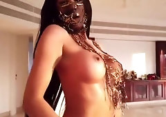 Hot arab girl dancing see through belly free porn compilation